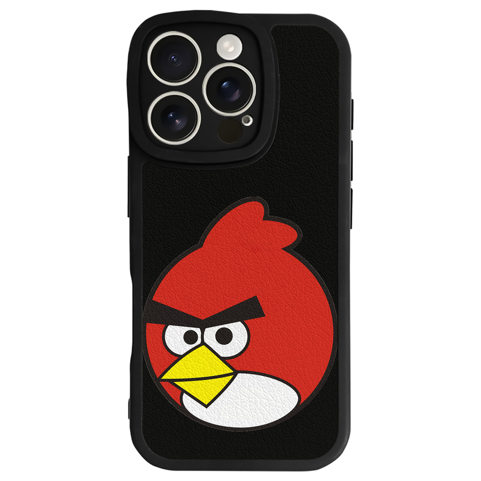 （画像用） Angry Birds アングリーバード 【iPhone 16シリーズ対応】シリコンスマホケース（レザー調） 材質：シリコン